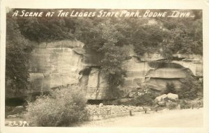 1940s RPPC Postcard 2239. Scene at Ledges State Park, Boone IA Posted