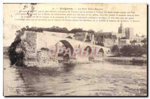 Old Postcard Avignon Pont d'Avignon