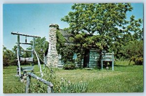 c1960 Branson Missouri MO Vintage Postcard Jim Lane Cabin Shepherd Hills Country