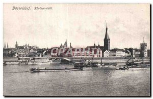 Old Postcard Dusseldorf Rheinansicht