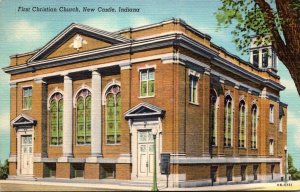 Indiana New Castle First Christian Church 1946 Curteich