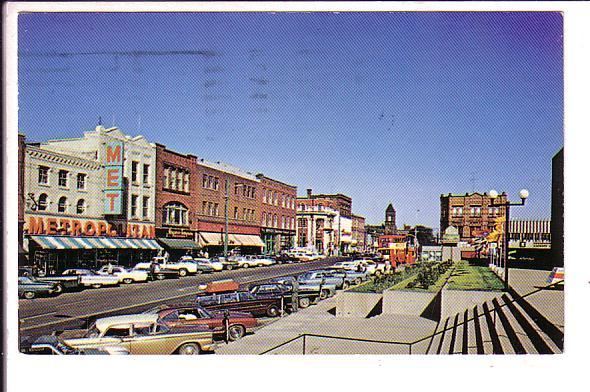 Queen Street, Charlottetown, Prince Edward Island, Used with Message 1973