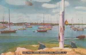 Rhode Island Brentons Cove Newport Fort Adams Vintage Postcard