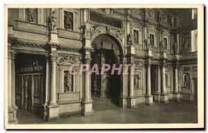 Postcard Old Vicenza Teatro Olimpico Prospeffo della Scena