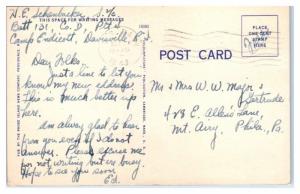 Camp Endicott, Davisville, RI Seabees US Naval Construction Battalions Postcard