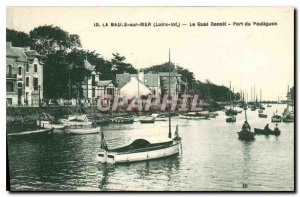 Old Postcard La Baule Sea Loire Inf The Qual Benoit Port of Pouliguen