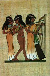 CPM EGYPTE Musician Girls, Mural Painting from the tomb of Nakht (343582)