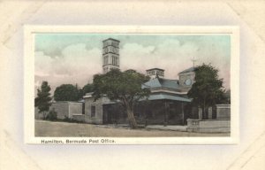 bermuda, HAMILTON, Post Office (1910s) Embossed Postcard