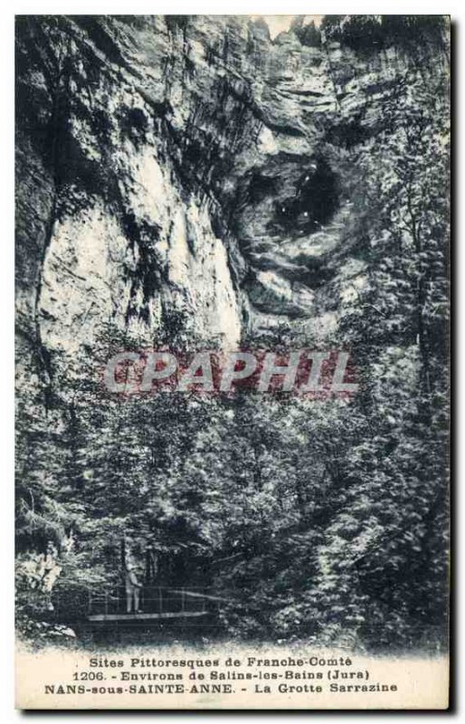 Old Postcard surroundings Salins les Bains Jura Nans-sous-Sainte-Anne Cave Sa...