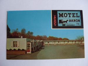 pre-1980 MOTEL AKRON in Akron Pennsylvania PA Unused Postcard y6713@