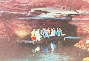 Vintage Postcard Mammoth Cave National Park Kentucky Boat Tour