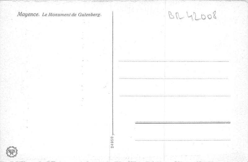 BR42008 Gutenbergdenkmal Mainz germany