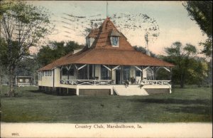 Marshalltown Iowa IA Country Club c1910 Postcard