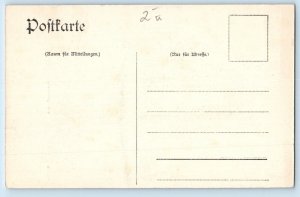 Germany Postcard Berlin Leipzig Street Trolley Car Railway View c1910