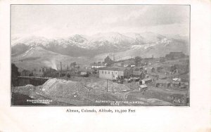Altman Colorado Aerial Town View, Undivided Back, Vintage Postcard U18025
