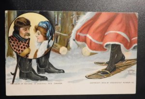 Mint USA Advertising Postcard Woonsocket Rubber Co Footwear of Nations Canada