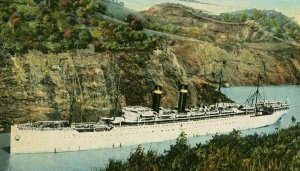 Postcard  View of Vapor Finland  En El Corte De Culebra, Panama, Canal. R2