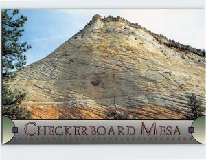 Postcard Checkerboard Mesa Zion National Park Utah USA