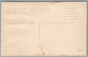 CIRCUS PERFORMANCE w/ DOGS & MONKEY ANTIQUE REAL PHOTO POSTCARD RPPC