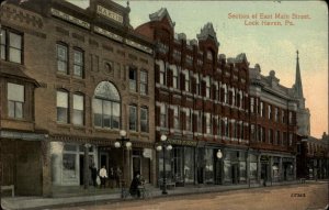 Lock Haven Pennsylvania PA East Main Street Scene c1910 Vintage Postcard