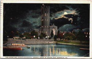 The Hague And Christs Episcopal Church Ghent By Moonlight Norfolk Virginia C207