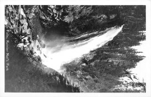 Rainier National Park Washington 1940s RPPC Real Photo Postcard Narada Falls