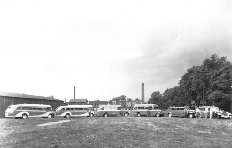 F48/ Newark Ohio RPPC Postcard REPRINT c1970s Ohio Rapid Transport Bus 2