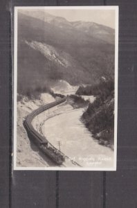 CANADA, KICKING HORSE CANYON, TRAIN, c1920 ppc., unused,