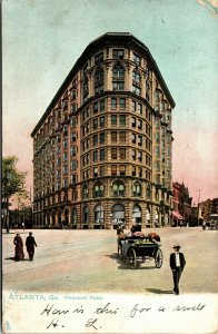 Postcard GA Atlanta Raphael Tuck Piedmont Hotel Street View No.2267 1906 A16