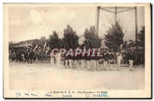 Old Postcard Telegraphy School Fete The TSF historical parade