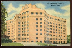 h2301 - TOLEDO Ohio Postcard 1955 St. Vincent's Hospital