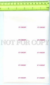 500882 St.Vincent English team Soccer Football colour separations IMPERF sheet