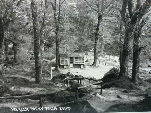 Rare Vintage RP Postcard The Souvenir Shop/Cafe The Glen Becky Falls Dartmoor