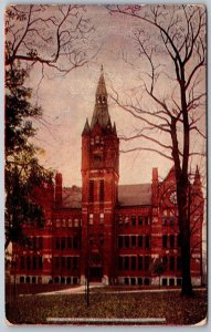 Springfield Ohio c1910 Postcard Wittenberg College Recitation Hall