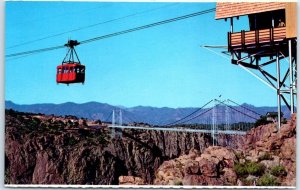 Postcard - Aerial Tramway spanning the Famous Royal Gorge - Cañon City, Colorado