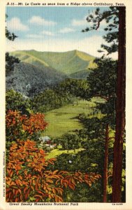 Tennessee Mt LeConte As Seen Froma A Ridge Above Gatlinburg 1947 Curteich