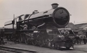 GWR Railway 6021 King Richard II Train Real Photo Postcard