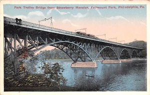 Park Trolley Bridge from Strawberry Mansion Fairmount Park - Philadelphia, Pe...