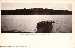 Jamaica Pond, From Curtis Cove, Jamaica Plain MA Undivided Back Vtg Postcard T48