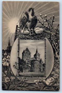 Postcard Easter Greetings Army Knights of Columbus c1910 Soldiers Mail WW1