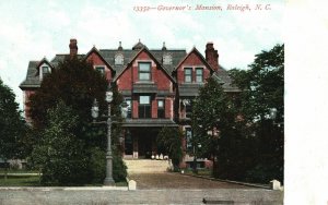 Vintage Postcard Official Residence Governor's Mansion Raleigh North Carolina NC