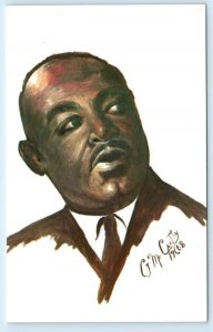 DR. MARTIN LUTHER KING, JR. ~ Signed Artist Charles J. McCarthy 1969 Postcard