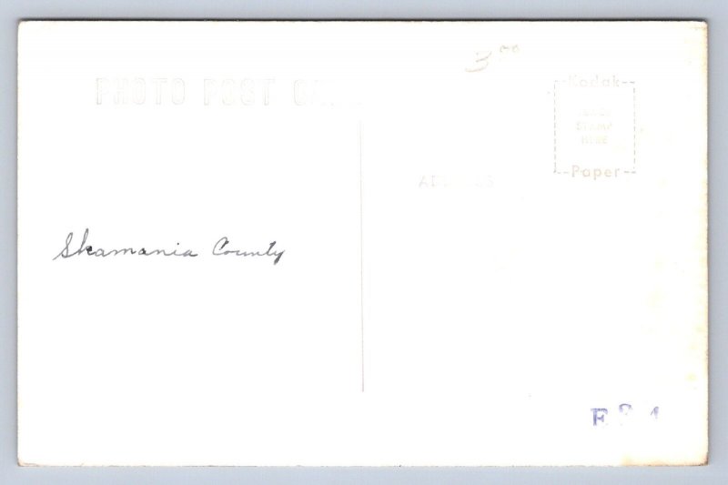 J98/ Stevenson Washington RPPC  Postcard c50s Skamania Court House 73