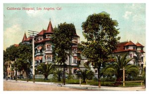 Postcard CA Los Angeles - The California Hospital