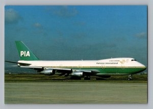 Aviation Airplane Postcard PIA Pakistan International Airlines Boeing 747 N6