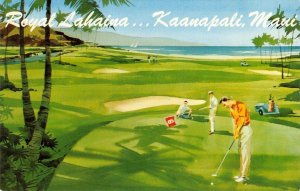 Kaanapali, Maui, Hawaii ROYAL LAHAINA Golf Course ca 1950s Vintage Postcard Rare