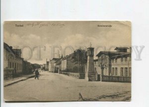 481088 Poland Tuchola Tuchel Seminar street Vintage postcard