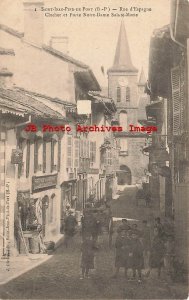 France, Saint-Jean-Pied-De-Port, d'Espagne Street, Business Section