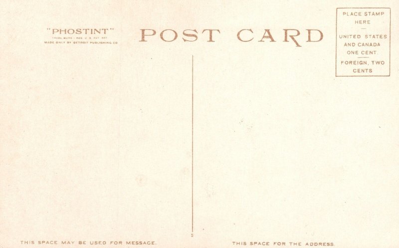 Vintage Postcard Cathedral Spires Yosemite Valley California Detroit Publishing