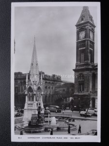 West Midlands BIRMINGHAM Chamberlain Place & BIG BRUM c1960 RP Postcard by Mason